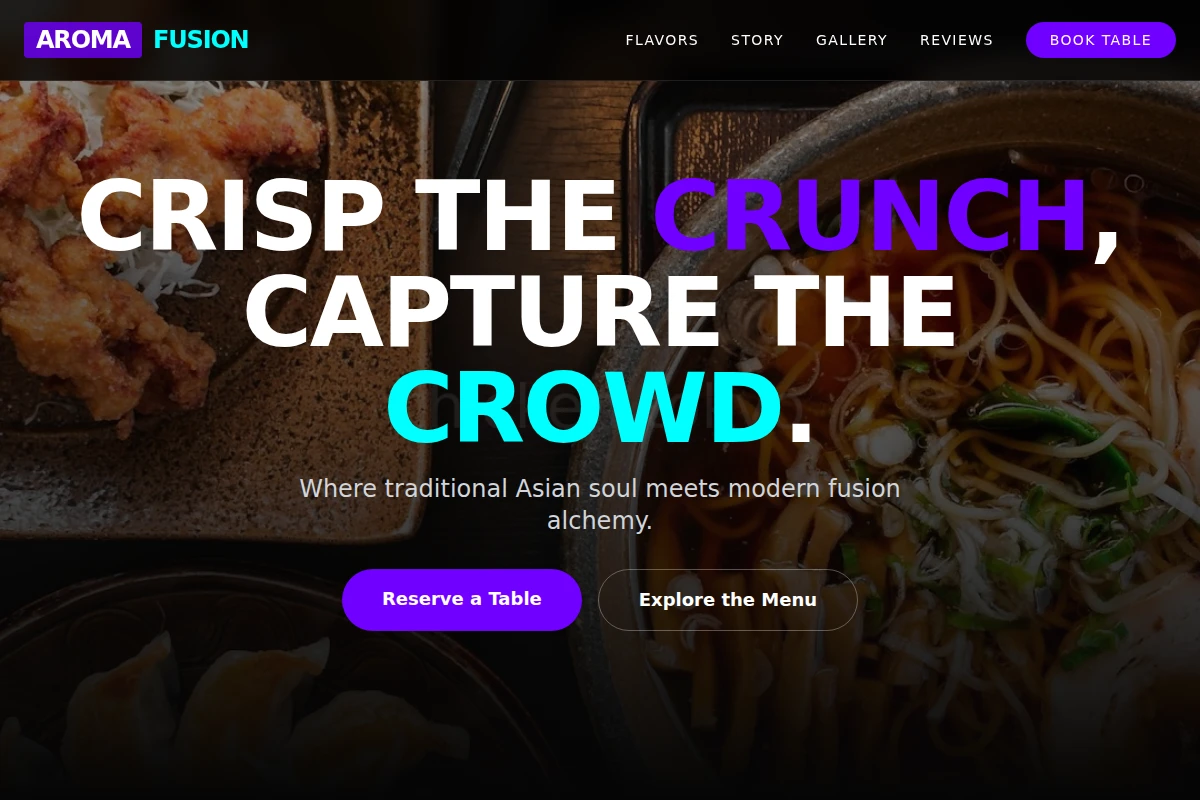 Aroma Asian Fusion Food