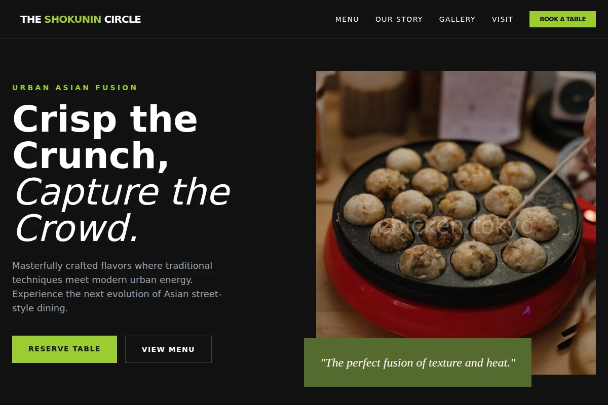 Urban Asian Fusion Food