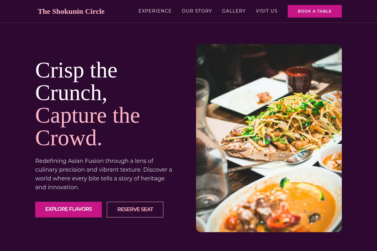 Golden Asian Fusion Food