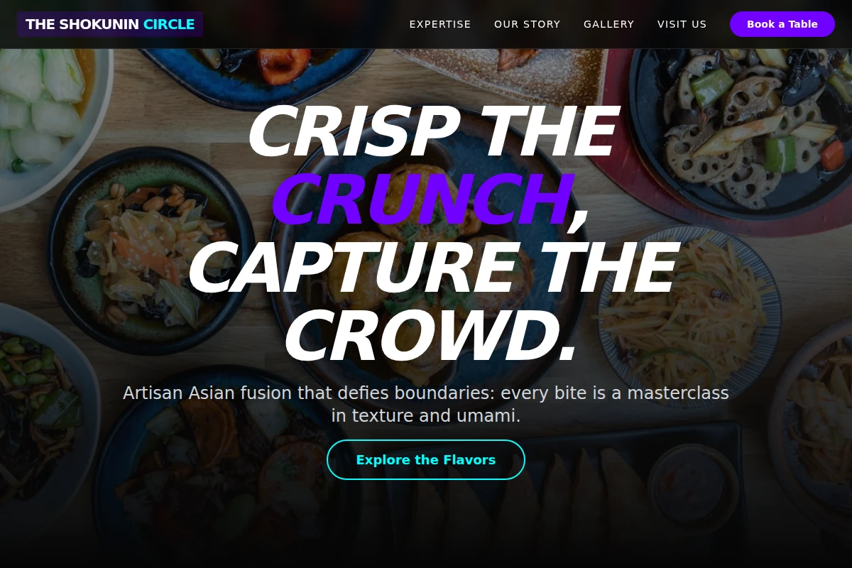 Artisan Asian Fusion Food