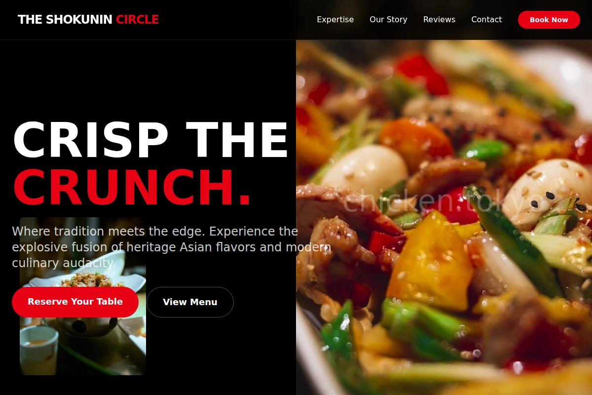 Bold Asian Fusion Food