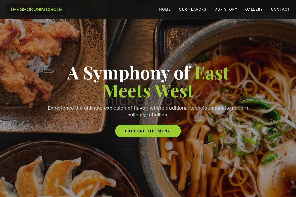 Bold Asian Fusion Food