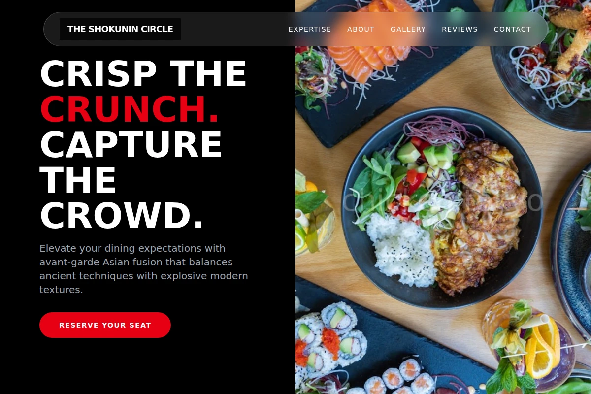 Gourmet Asian Fusion Food