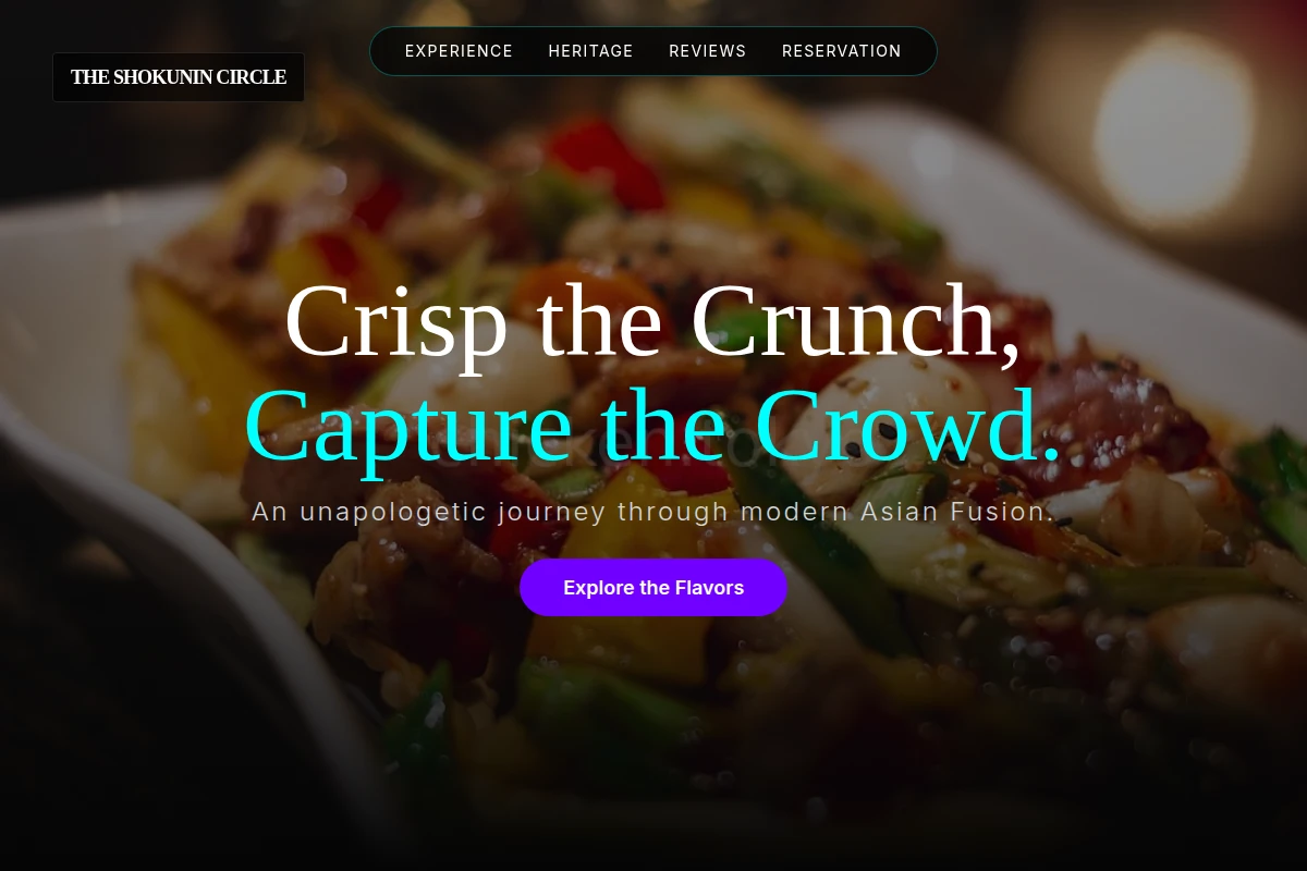 Golden Asian Fusion Food