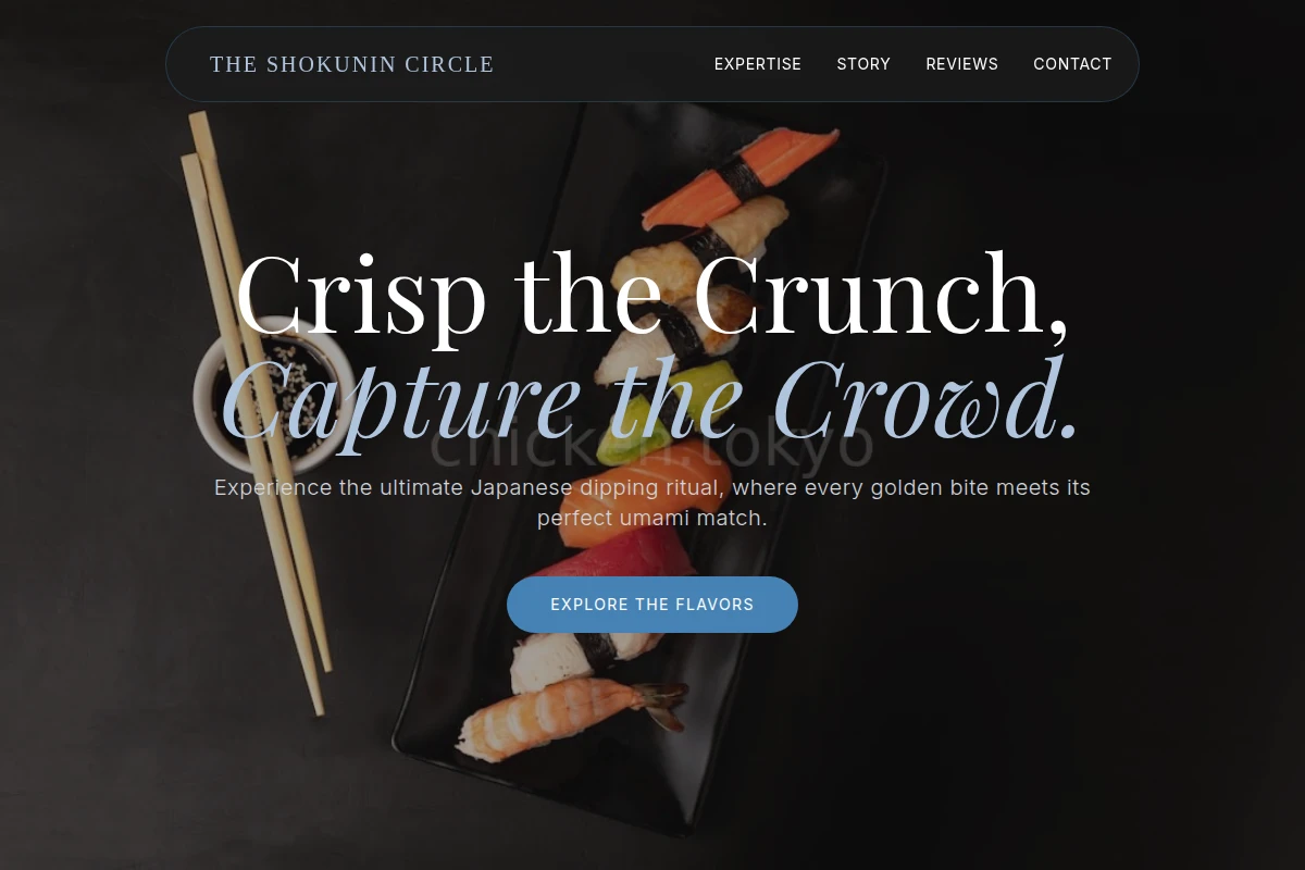 Dipping Japanese Food