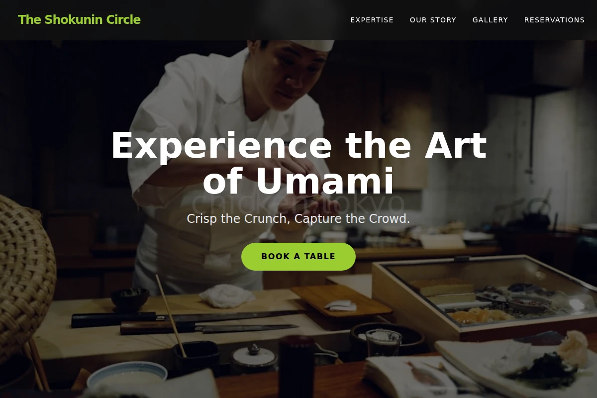 Artisan Japanese Food