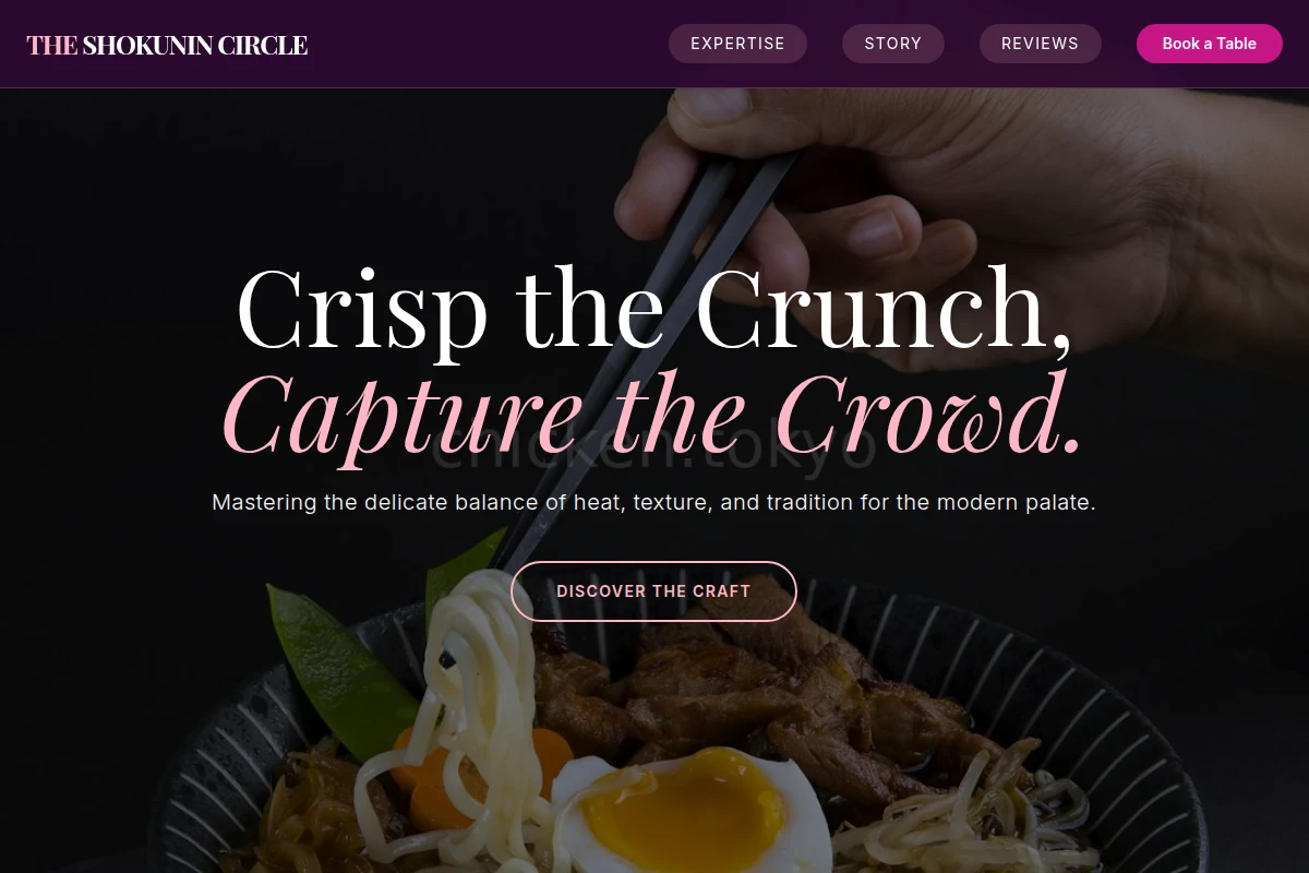 Artisan Japanese Food