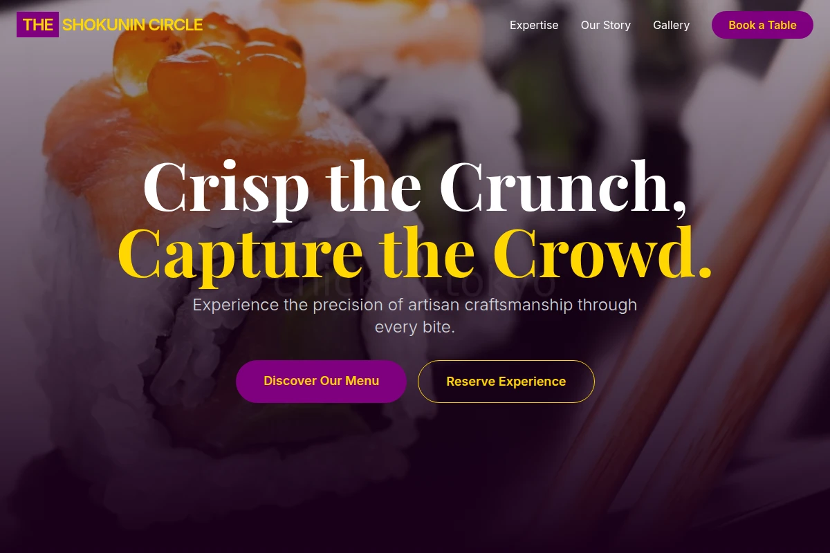 Artisan Japanese Food