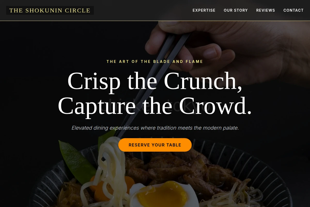Artisan Japanese Food