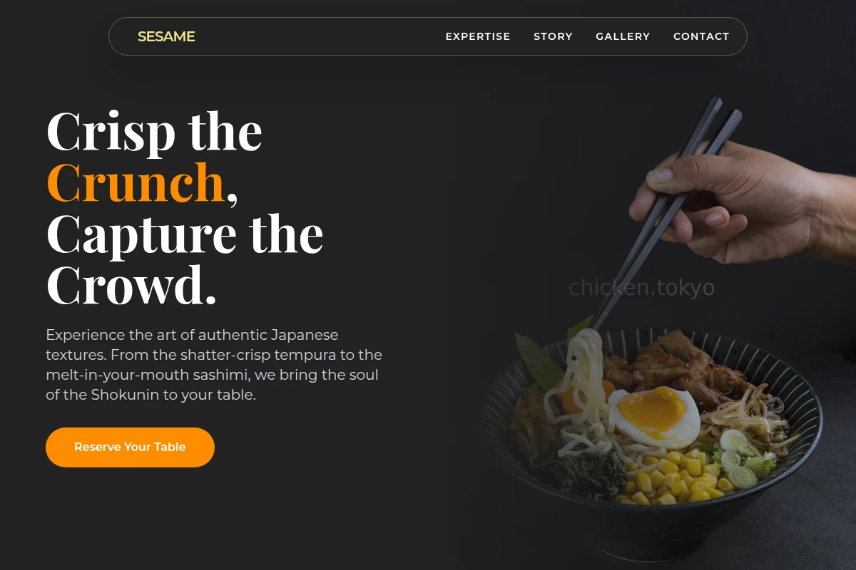 Sesame Japanese Food